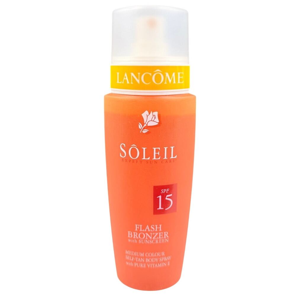 Vintage Lancome Soleil Flash Bronzer SPF 15 Medium Self Tan Spray 4.2 oz HTF
